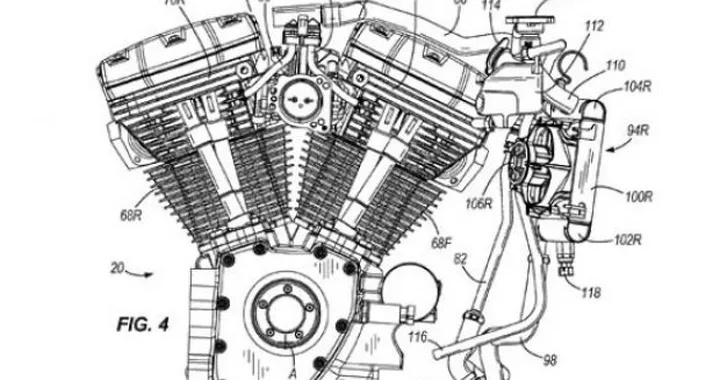 Harley Davidson brevetta il raffreddamento a liquido per i Big Twin
