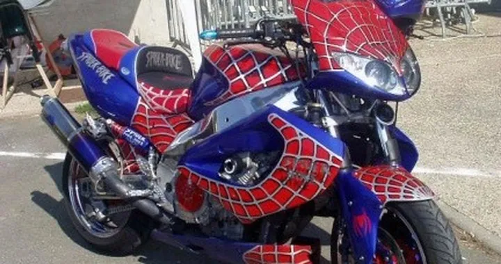 La moto di Spiderman