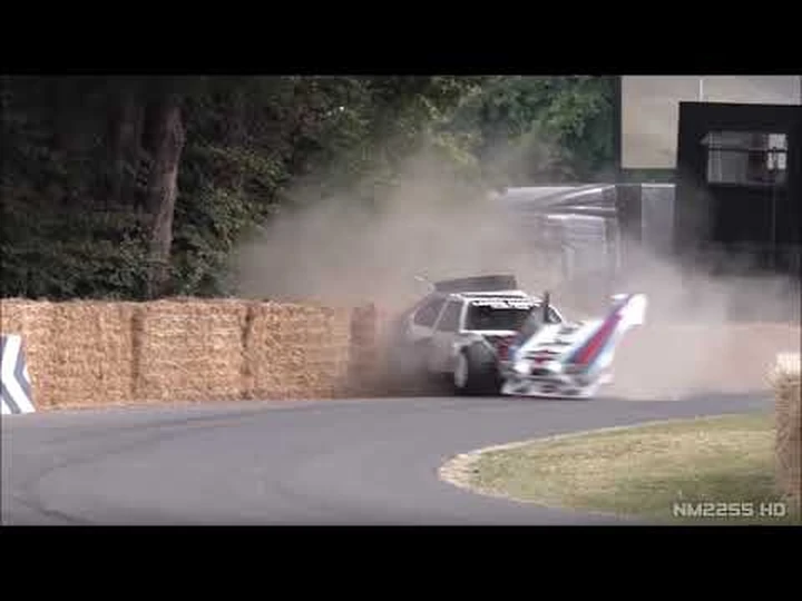 Lancia Delta S4 sbatte al Goodwood Festival of Speed