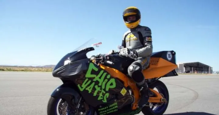 Record di velocità per per moto elettriche per Chip Yates: 306km/h
