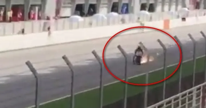 MotoGP: a Loriz Baz esplode la gomma a 290 km/h! [Video]