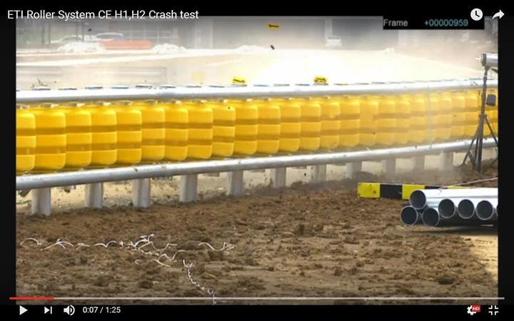 ETI Roller System: guard rail innovativo con tamburi rotanti