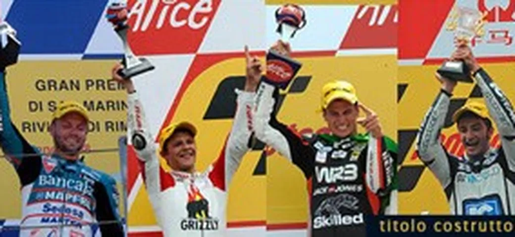 Doppio Mondiale per il Gruppo Piaggio: Costruttori con Aprilia e Piloti con Di Meglio