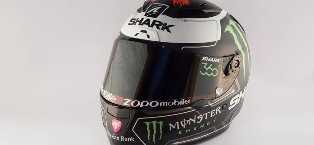 Jorge Lorenzo svela il suo nuovo casco Shark