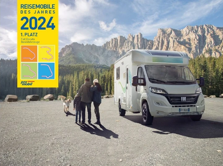 Fiat Ducato eletto “Veicolo base camper dell'anno 2024”