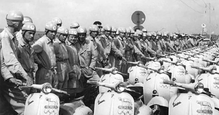 Retrospettiva fotografica, Vespa alle Olimpiadi di Roma del 1960