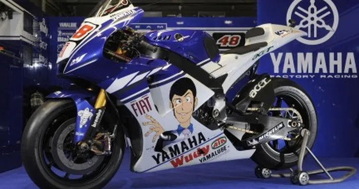 MotoGP:  Fiat Yamaha Team Lupin III livery
