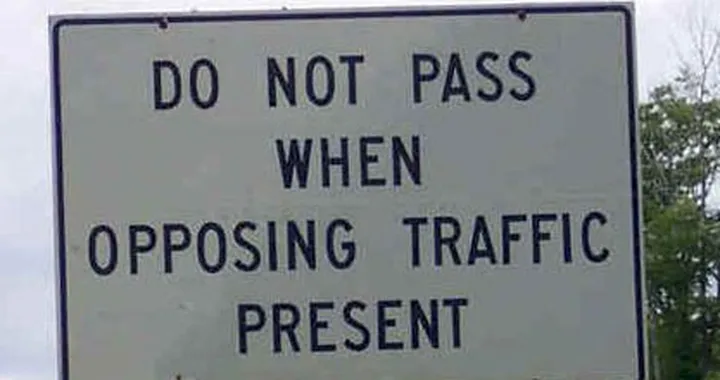 Cartello senso unico?