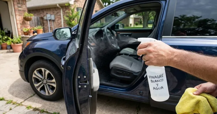 Aceto bianco sulle portiere dell'auto: a cosa serve questo trucco