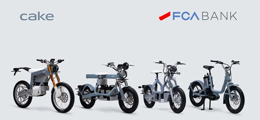 Moto elettriche, FCA Bank e CAKE siglano una partnership