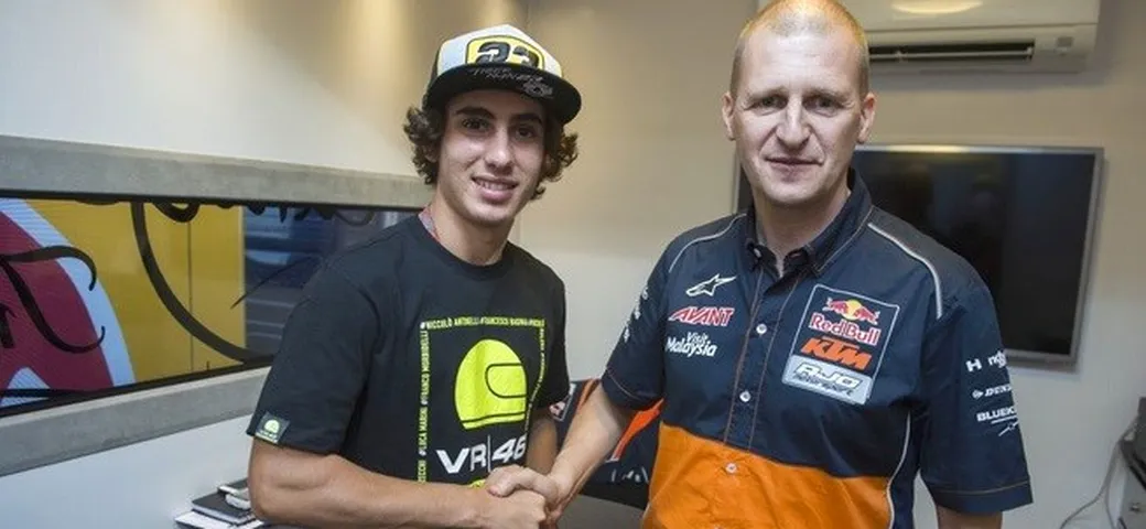 Moto3: Antonelli con il team Ajo nel 2017