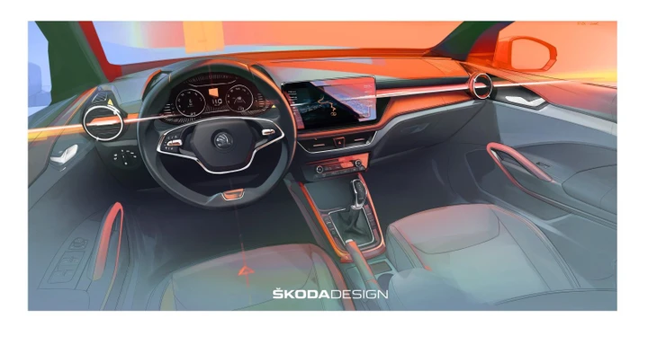 Nuova Skoda Fabia 2021: il teaser degli interni