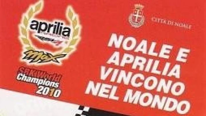 L'Aprilia festeggia il titolo Superbike a Noale il 15 ottobre
