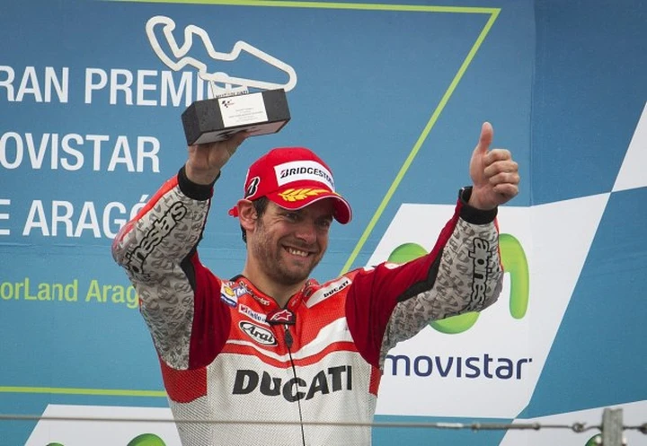 MotoGP Aragon 2014, Crutchlow sul podio: 