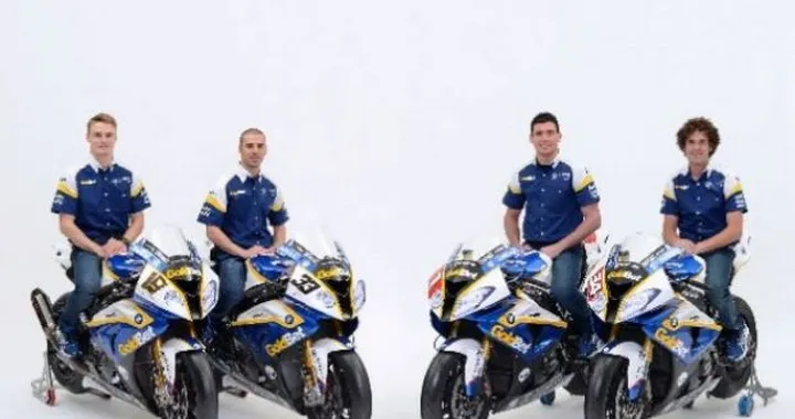 WSBK 2013: le prime immagini della BMW S1000RR Goldbet di Melandri e Davies