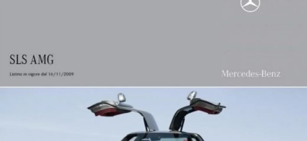 Listino prezzi italiano Mercedes SLS AMG