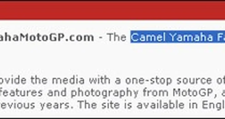 Camel Yamaha Factory Racing 2006 - E' Ufficiale!