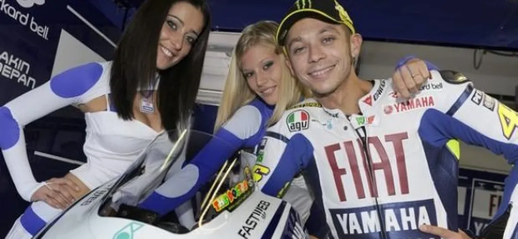 Valentino Rossi in sella alla Ducati già dai test di Valencia