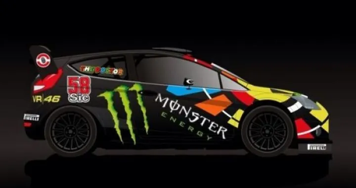 Valentino Rossi presenta su Twitter l'anteprima della sua Fiesta per il Rally di Monza