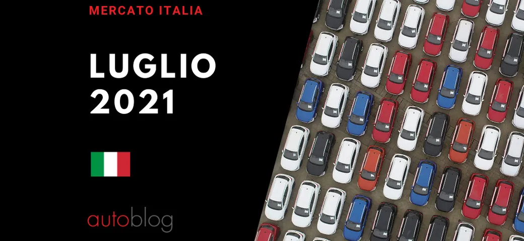 Mercato auto Italia: le immatricolazioni di luglio 2021