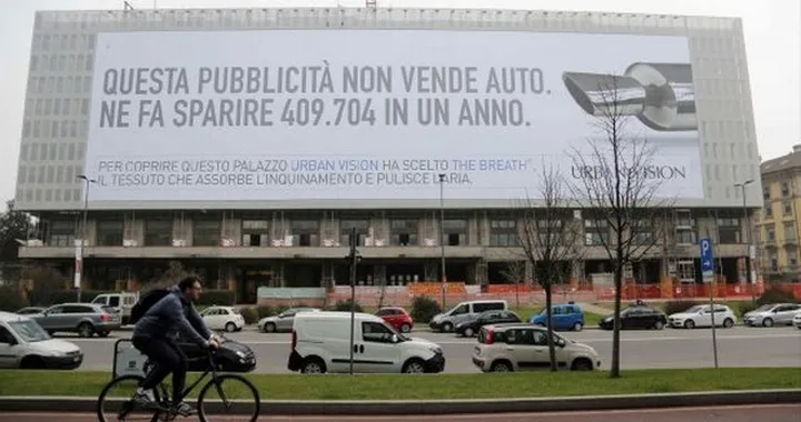 Milano: arriva la pubblicità mangiasmog