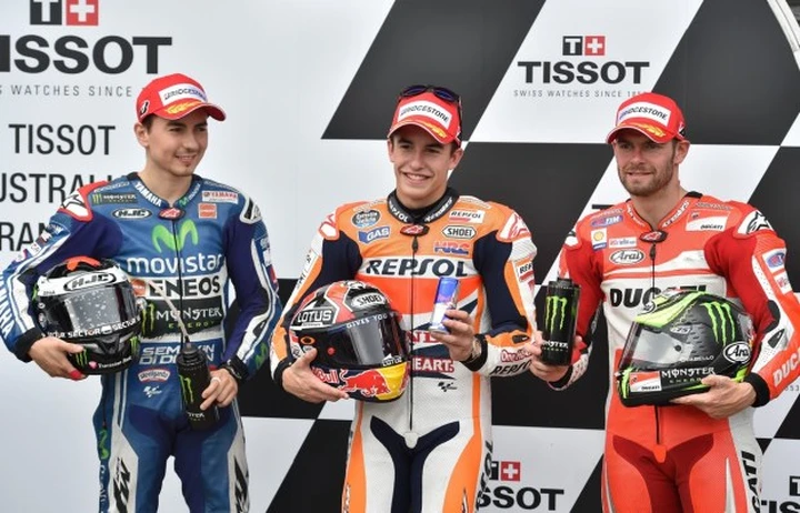 MotoGP Australia: Marquez in pole su Crutchlow e Lorenzo, Valentino Rossi 8° [FOTO]