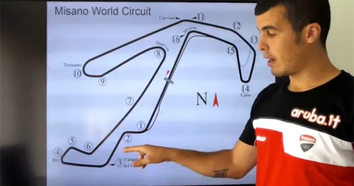 Superbike: Luca Scassa spiega il circuito di Misano [Video]