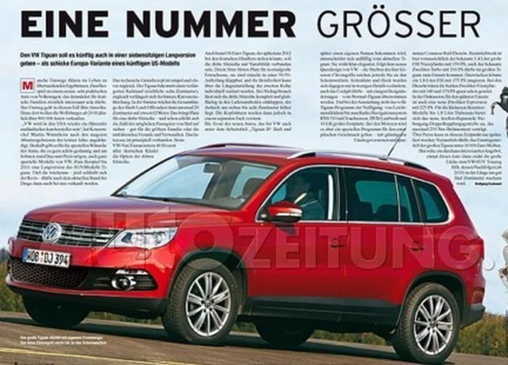 VW Tiguan XXL: un regalo per gli USA?
