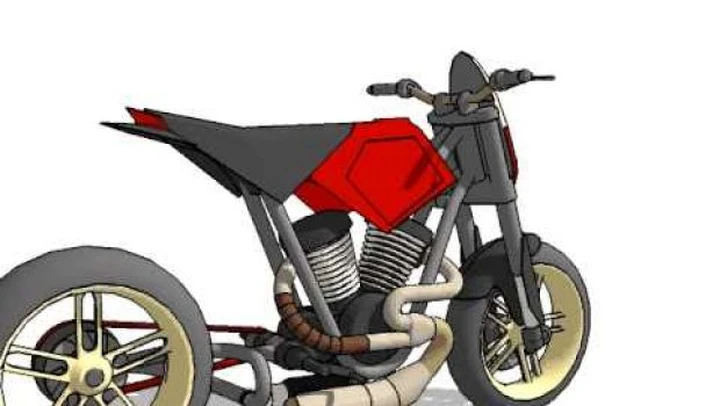 Special Cafè Racer powered by Google Sketchup