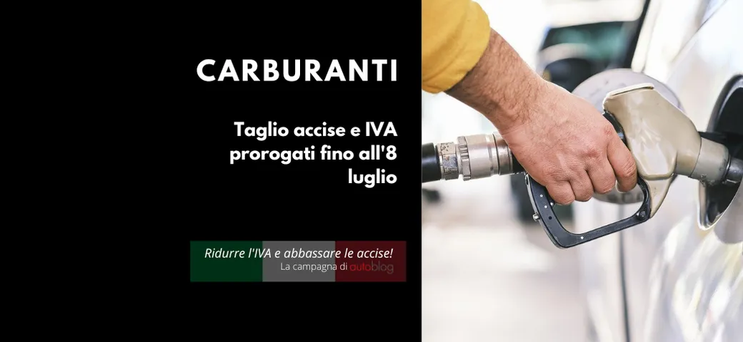 Prezzo carburanti, taglio alle accise fino all’8 luglio
