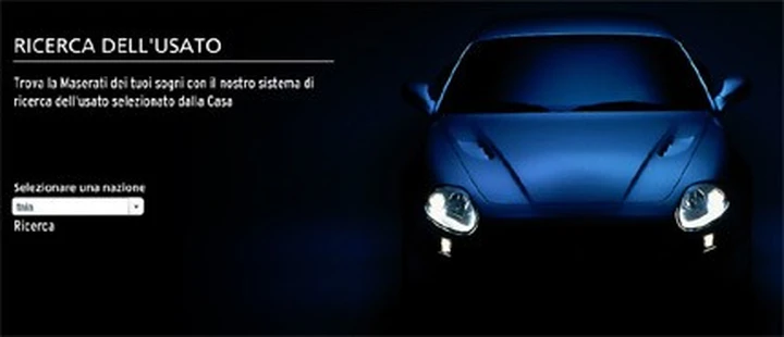 Maserati Pre-Owned, un sito per l'usato 