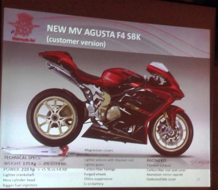 Anteprima MV Agusta F4 RC SBK 2015: 210 CV per 175 Kg
