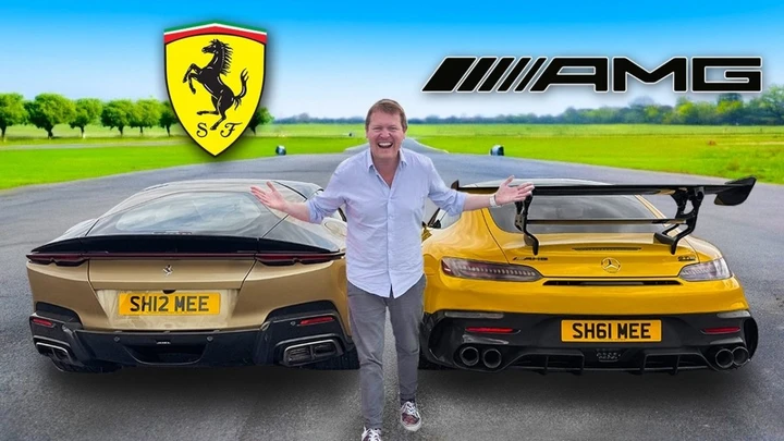 Ferrari 12Cilindri contro Mercedes-AMG GT Black Series: la sfida al Santa Pod Raceway