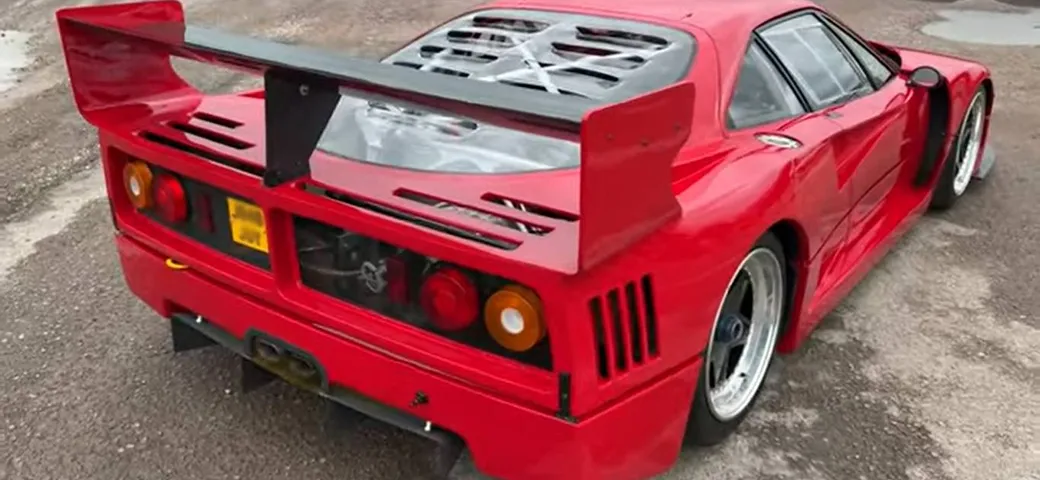 All'asta una supercar V12, su telaio della Ferrari F40