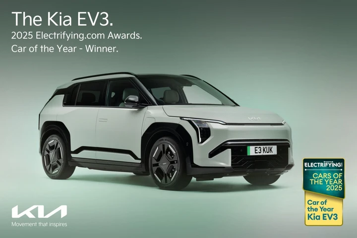 Kia EV3 nominata Auto dell'anno agli Electrifying.com Awards 2025
