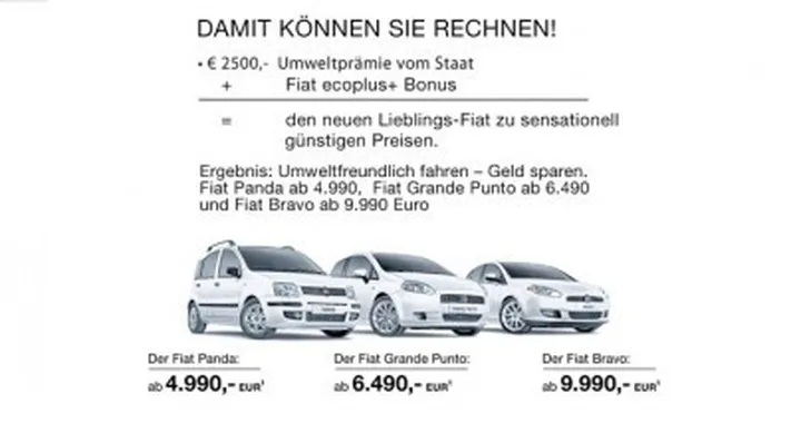 Fiat: in Germania la Panda parte da 4.990 Euro