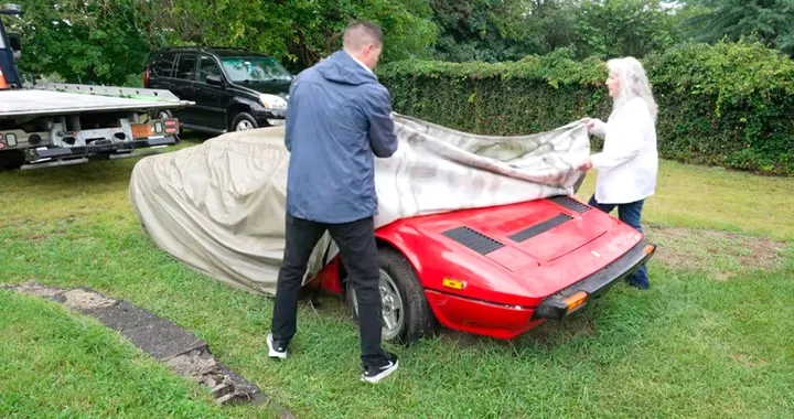 Ferrari 308 GTS dimenticata in un giardino: ha solo 6.800 km, ma i topi l’hanno perseguitata
