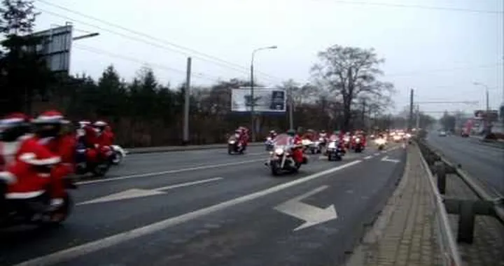 Santa Claus Motorcycle Parade Gdynia - GdaÅ„sk, POLAND 2009  [HD]