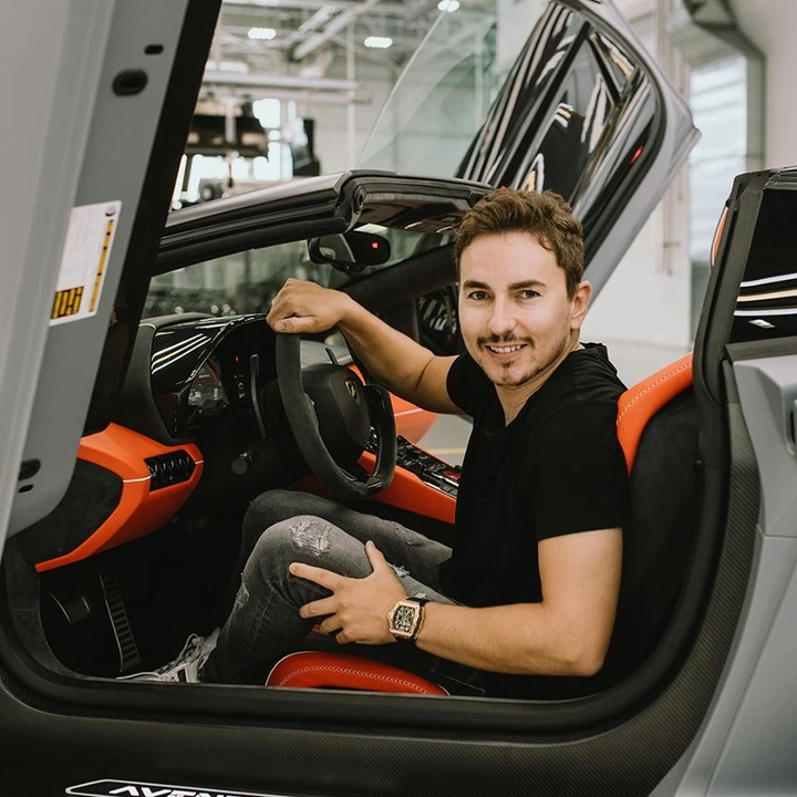 La Lamborghini Aventador SVJ 63 Roadster di Jorge Lorenzo