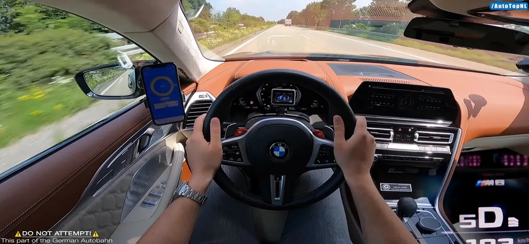 BMW M8 Competition Gran Coupé ad oltre 290 km/h [Video]