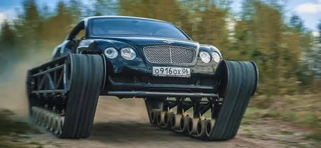 Bentley Continental GT Ultratank: insolito mezzo cingolato