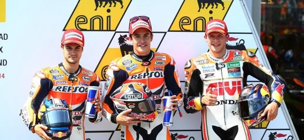 MotoGP Germania 2014: Marquez pole record su Pedrosa e Bradl, Valentino Rossi 6°. [FOTO]