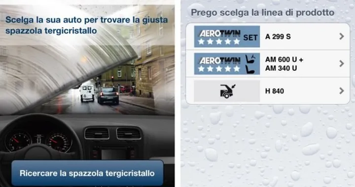 Apps per l'Automobilista: Bosch Tergicristalli