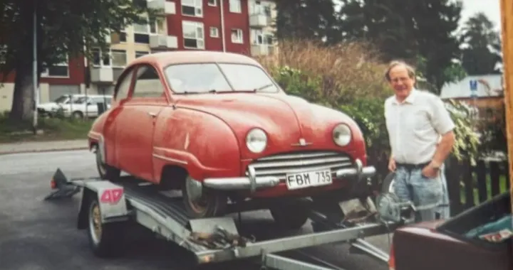 Salvata dallo sfasciacarrozze, questa Saab del 1955 ora vale oltre 8.000 euro