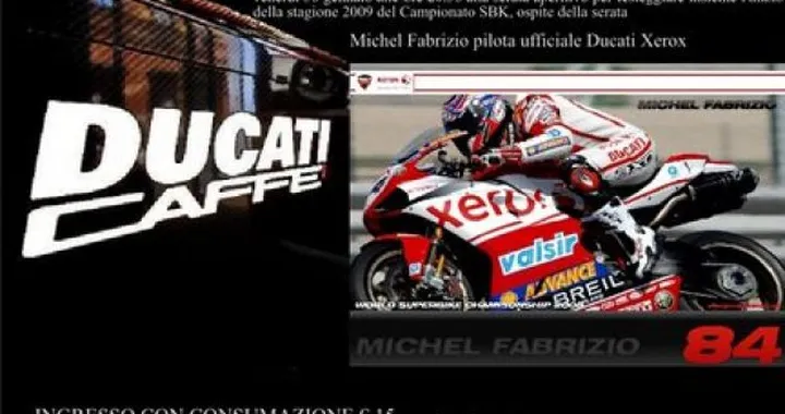 Aperitivo con Michel Fabrizio al Ducati Caffè