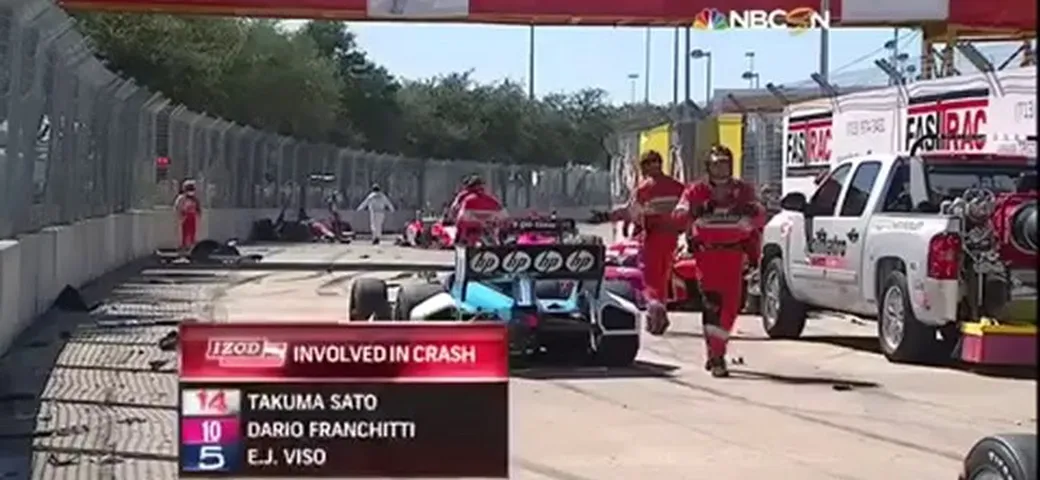 Indycar Il video del pauroso incidente a Dario Franchitti