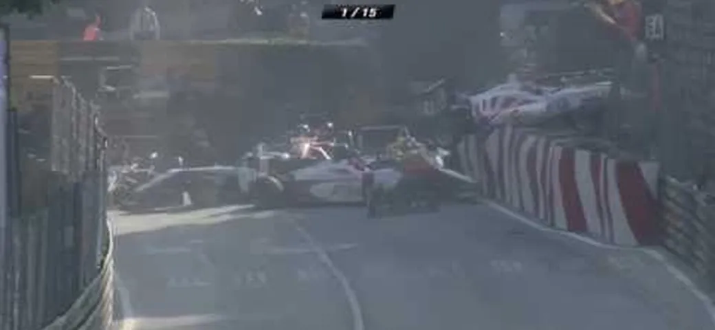 F3 2014 at Macau, Start Accident