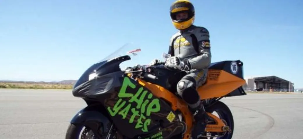Record di velocità per per moto elettriche per Chip Yates: 306km/h