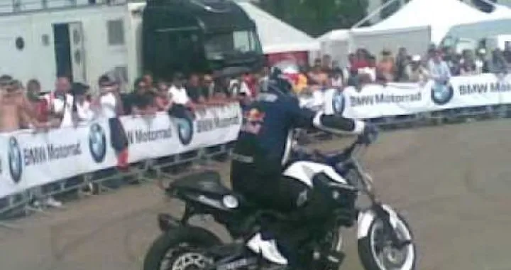 Chris Pfeiffer nel paddock della SBK di Misano