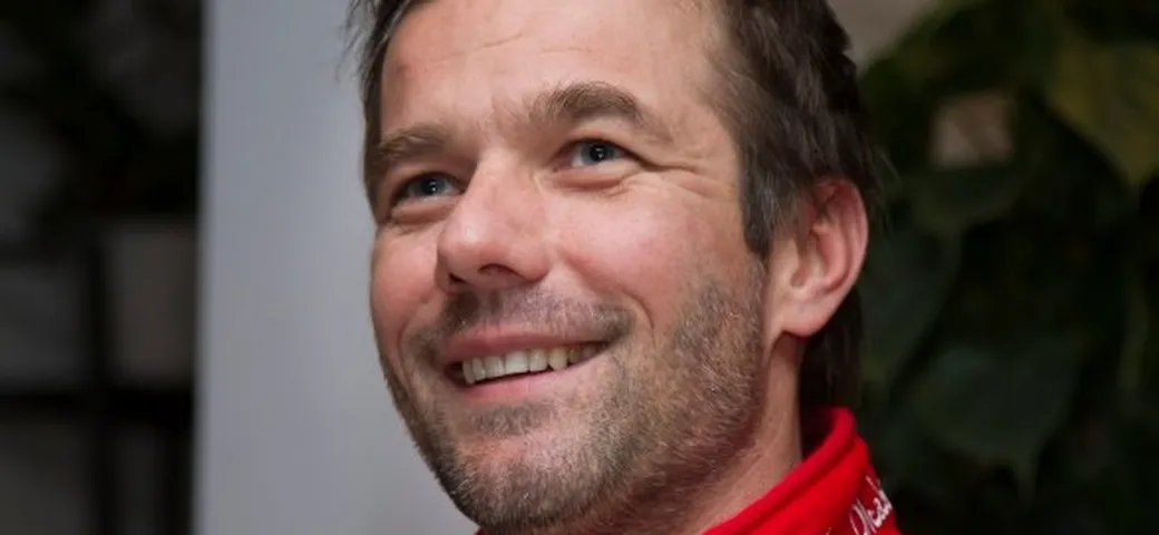 Sébastien Loeb in pista con la Moto2 di Louis Rossi